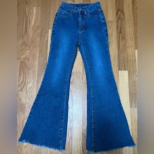 Bell Bottom/ Flared Blue Jeans